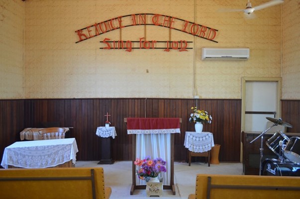 Presbyterian Church - The Interior of the Leonora Christian
