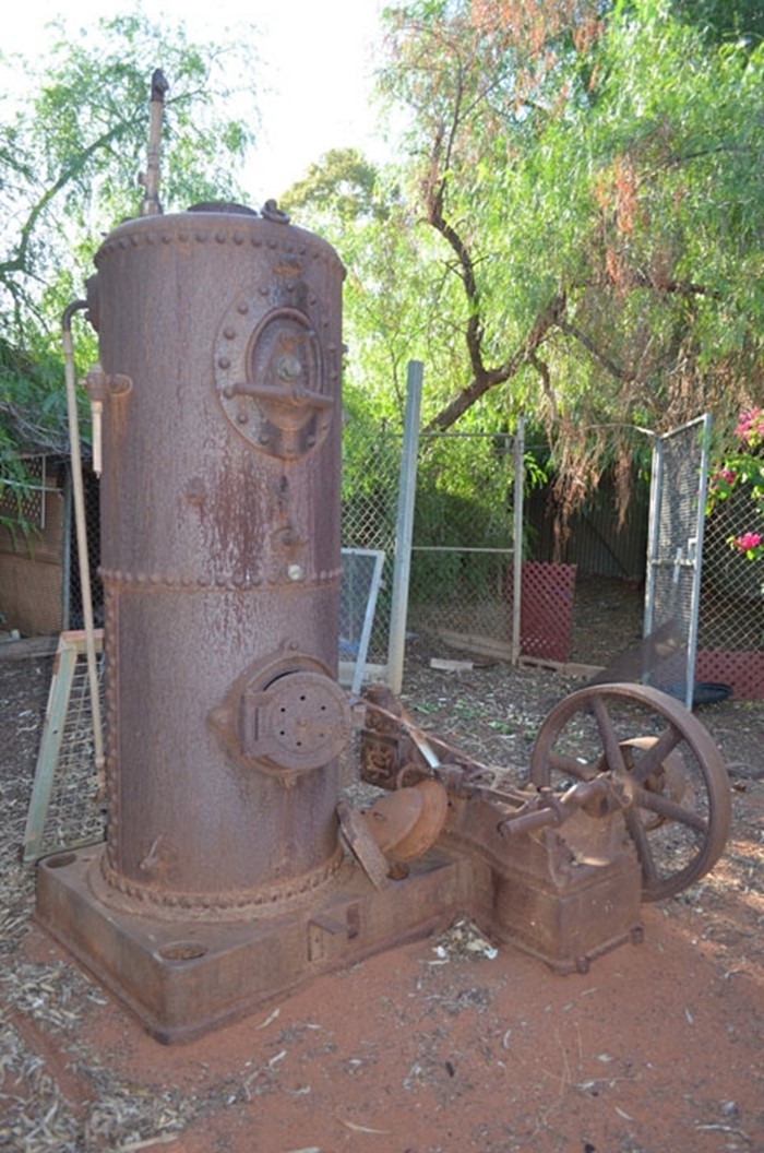 Image Gallery - A boiler still remains today in the back yard of the